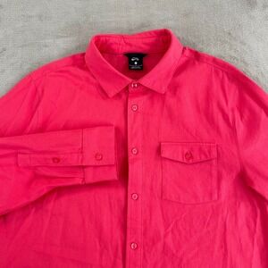Nike SB Flannel Skate Top Shirt Men Large Pink Long Sleeve Pocket Outdoor NWOT